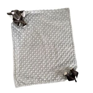 Pro Goleem Elephant Infant Baby Security Lovey Blanket Gray Flannel/Plush 17.5”